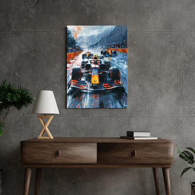 Max Verstappen Red Bull F1 Car Wall Art