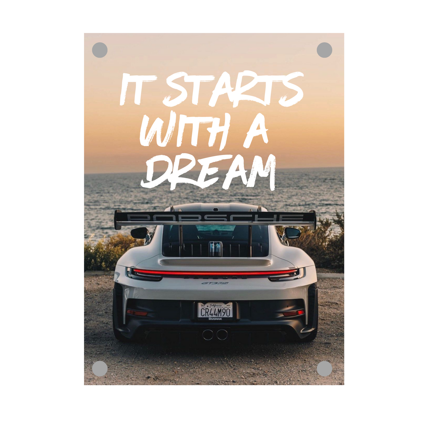 Dream Porsche GT3RS Wall Art