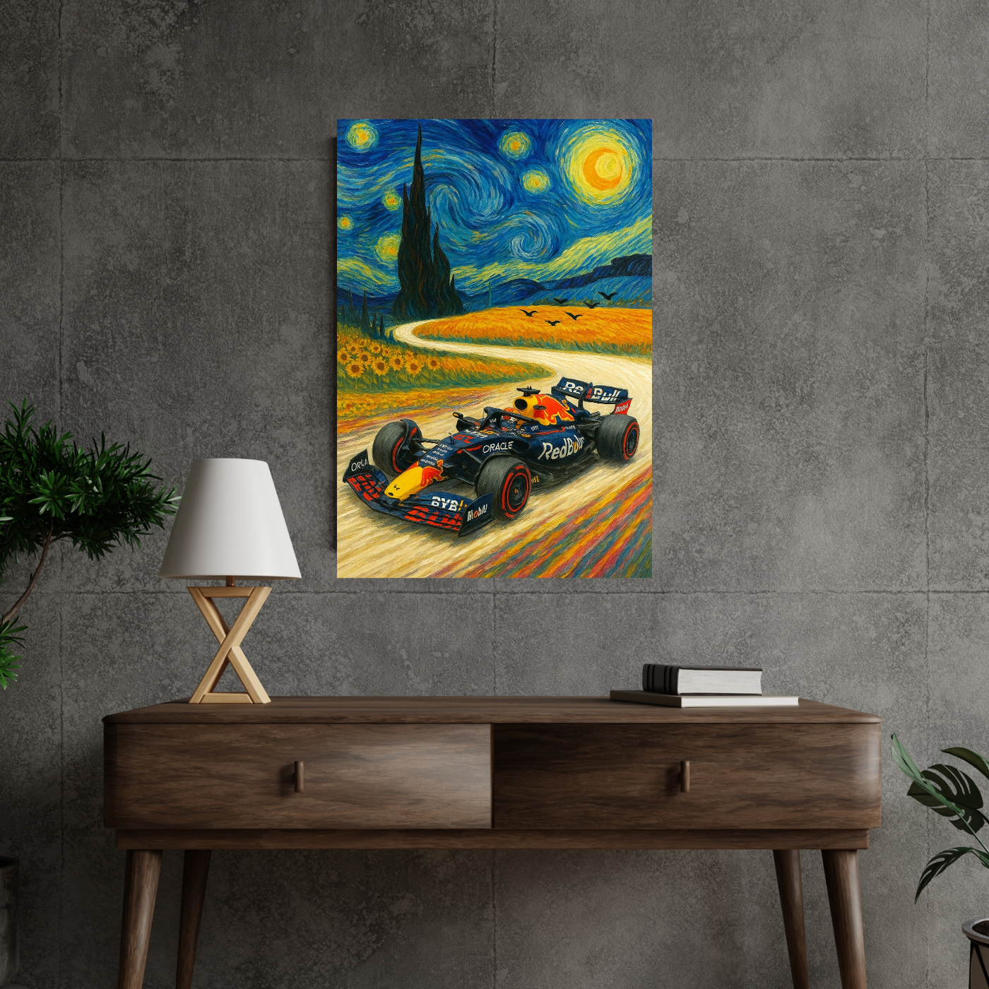 Starry Night Redbull F1 Wall Art