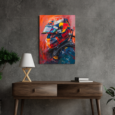 Max Verstappen Color Bomb F1 Wall Art