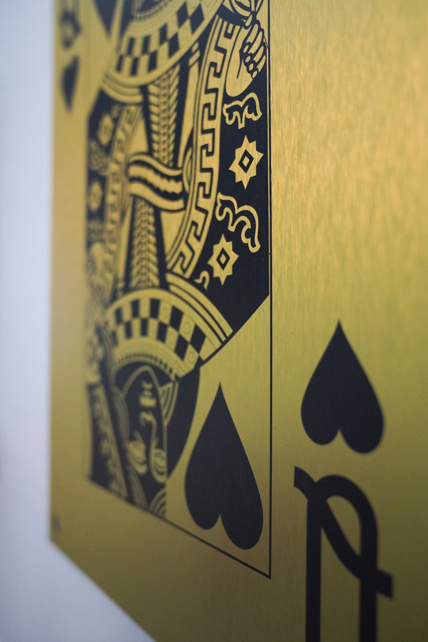 Queen Card Aluminum Wall Art