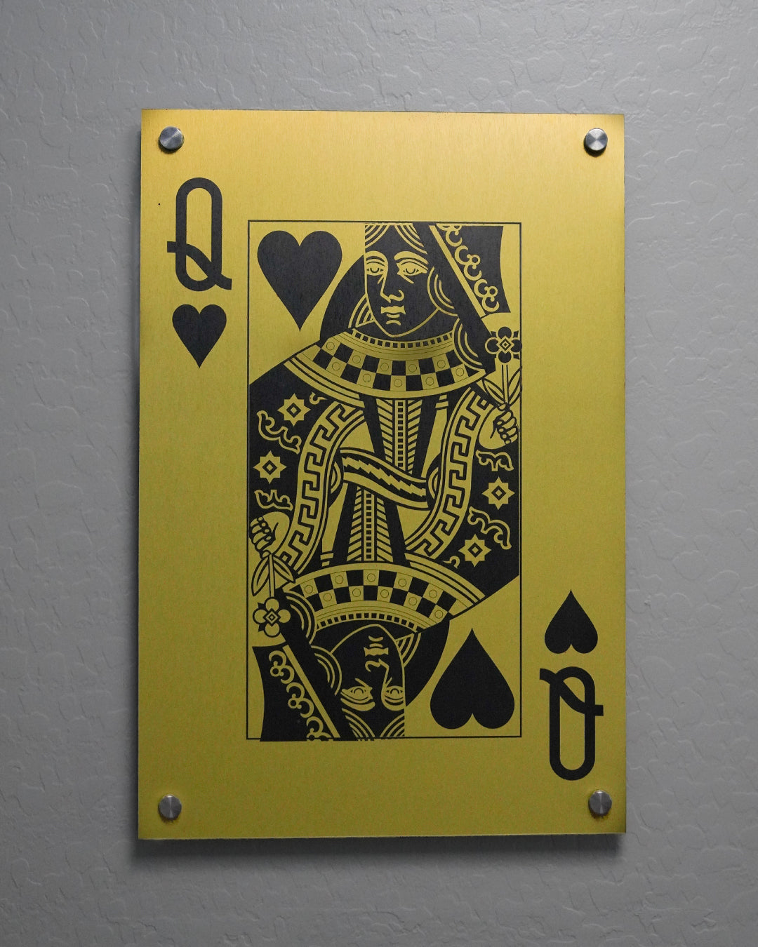 Queen Card Aluminum Wall Art