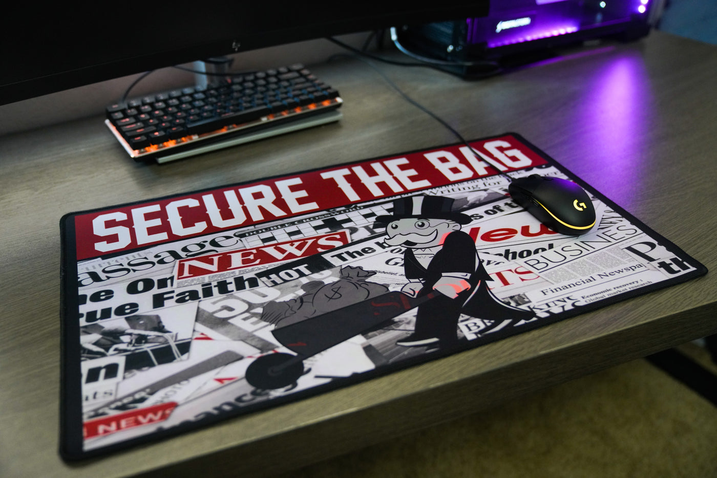 Secure The Bag Extra Large Mouse Pad